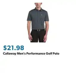 Sam's Club Callaway Men's Performance Golf Polo offer