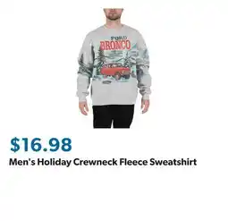 Sam's Club Men's Holiday Crewneck Fleece Sweatshirt offer
