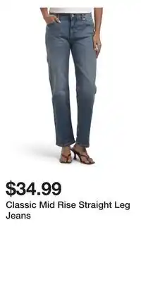 TJ Maxx Classic Mid Rise Straight Leg Jeans offer