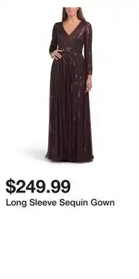 TJ Maxx Long Sleeve Sequin Gown offer