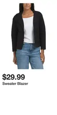 TJ Maxx Sweater Blazer offer