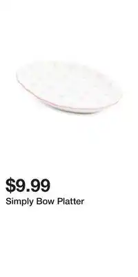TJ Maxx Simply Bow Platter offer