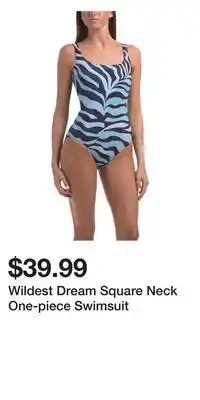 TJ Maxx Wildest Dream Square Neck One-piece Swimsuit offer
