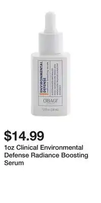 TJ Maxx 1oz Clinical Environmental Defense Radiance Boosting Serum offer