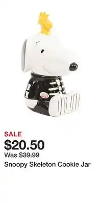 TJ Maxx Snoopy Skeleton Cookie Jar offer