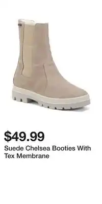 TJ Maxx Suede Chelsea Booties With Tex Membrane offer