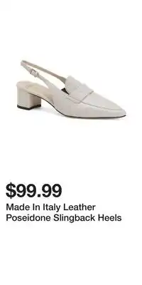 TJ Maxx Made In Italy Leather Poseidone Slingback Heels offer