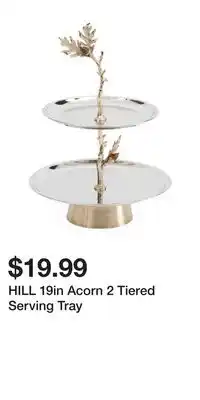 TJ Maxx HILL 19in Acorn 2 Tiered Serving Tray offer