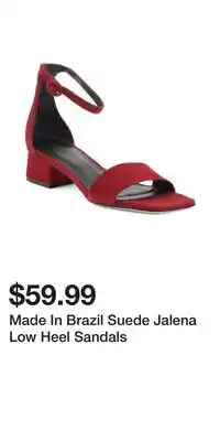 TJ Maxx Made In Brazil Suede Jalena Low Heel Sandals offer