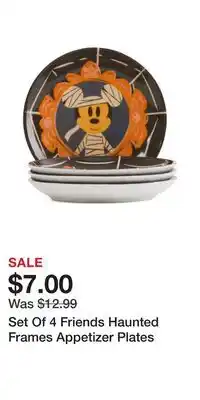 TJ Maxx Set Of 4 Friends Haunted Frames Appetizer Plates offer