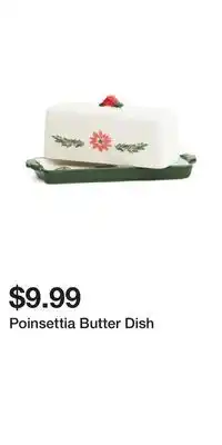 TJ Maxx Poinsettia Butter Dish offer