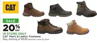 Fleet Farm CAT Men's & Ladies' Footwear offer