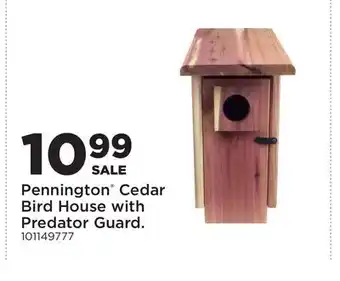 Fleet Farm Pennington Cedar Bird House with Predator Guard offer