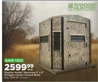 Fleet Farm Shadow Hunter Marksman 5' x 6' Octagon Combo Ground Blind offer
