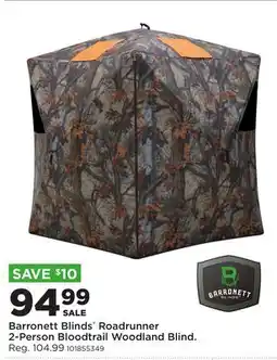 Fleet Farm Barronett Blinds Roadrunner 2-Person Bloodtrail Woodland Blind offer