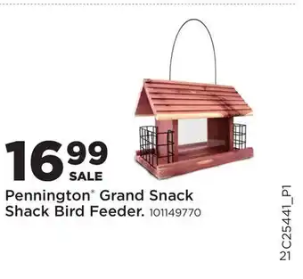 Fleet Farm Pennington Grand Snack Shack Bird Feeder offer
