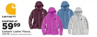 Fleet Farm Carhartt Ladies' Fleece offer