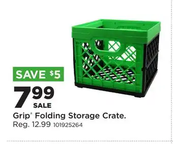 Fleet Farm Grip Folding Storage Crate offer