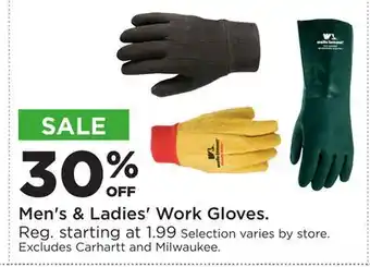 Fleet Farm Men's & Ladies' Work Gloves offer