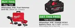 Fleet Farm Milwaukee M18 Fuel Hammer Drill Kit offer