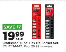Fleet Farm Craftsman 6-pc. Hex Bit Socket Set offer