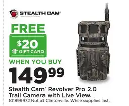 Fleet Farm Stealth Cam Revolver Pro 2.0 Trail Camera with Live View offer