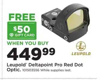Fleet Farm Leupold Deltapoint Pro Red Dot Optic offer