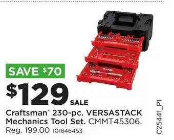 Fleet Farm Craftsman 230-pc. VERSASTACK Mechanics Tool Set offer