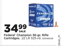 Fleet Farm Federal Champion 36-gr. Rifle Cartridges offer