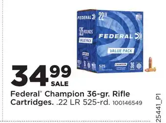 Fleet Farm Federal Champion 36-gr. Rifle Cartridges offer