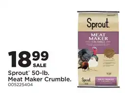 Fleet Farm Sprout 50-lb. Meat Maker Crumble offer