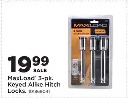 Fleet Farm MaxLoad 3-pk. Keyed Alike Hitch Locks offer