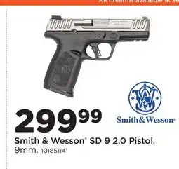 Fleet Farm Smith & Wesson SD 9 2.0 Pistol offer
