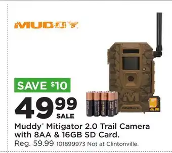 Fleet Farm Muddy Mitigator 2.0 Trail Camera with 8AA & 16GB SD Card offer