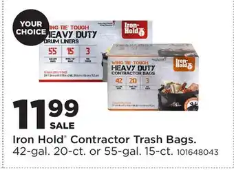 Fleet Farm Iron Hold Contractor Trash Bags offer