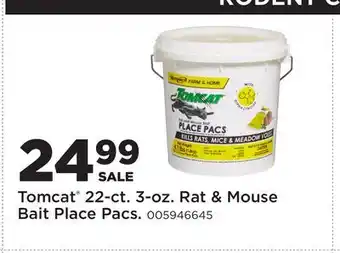 Fleet Farm Tomcat 22-ct. 3-oz. Rat & Mouse Bait Place Pacs offer