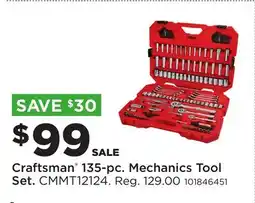 Fleet Farm Craftsman 135-pc. Mechanics Tool Set offer