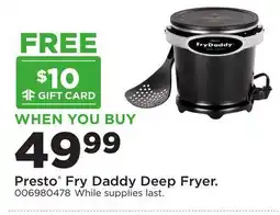 Fleet Farm Presto Fry Daddy Deep Fryer offer