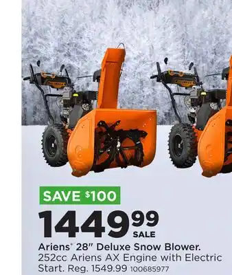 Fleet Farm Ariens 28 Deluxe Snow Blower offer