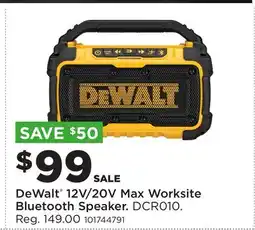 Fleet Farm DeWalt 12V/20V Max Worksite Bluetooth Speaker offer