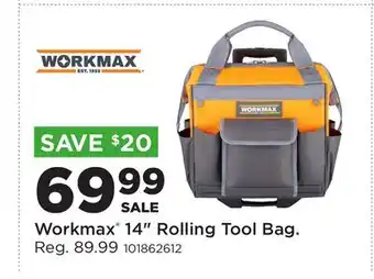 Fleet Farm Workmax 14 Rolling Tool Bag offer