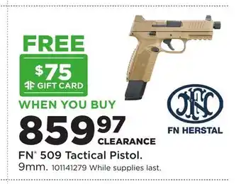 Fleet Farm FN 509 Tactical Pistol offer