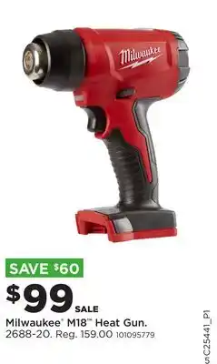 Fleet Farm Milwaukee M18 Heat Gun offer