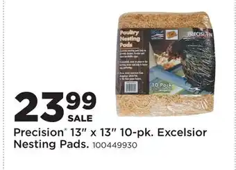 Fleet Farm Precision 13 x 13 10-pk. Excelsior Nesting Pads offer