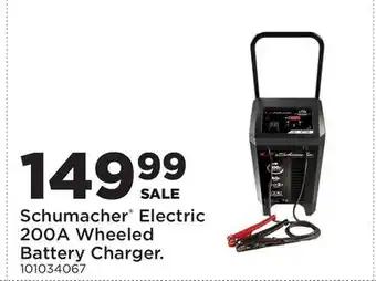 Fleet Farm Schumacher Electric 200A Wheeled Battery Charger offer