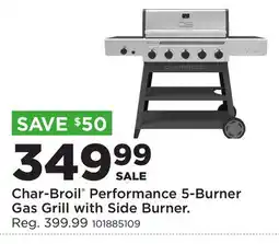 Fleet Farm Char-Broil Performance 5-Burner Gas Grill with Side Burner offer