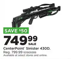 Fleet Farm CenterPoint Sinister 430D offer