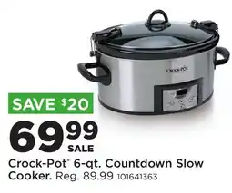 Fleet Farm Crock-Pot 6-qt. Countdown Slow Cooker offer