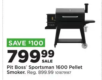 Fleet Farm Pit Boss Sportsman 1600 Pellet Smoker offer