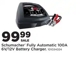 Fleet Farm Schumacher Fully Automatic 100A 6V/12V Battery Charger offer